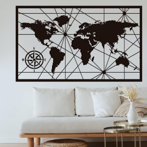 Cuadro Mapamundi XL  120X70 cm