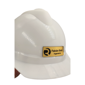 Placa Curva para casco 7x2.5 CM
