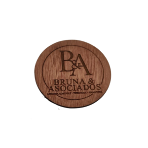 Posavasos Madera  Personalizado Pack de 6 unidades