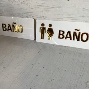 Señaletica personalizada 25x10 cm